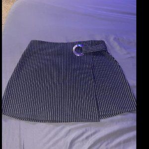 striped asymmetrical skirt